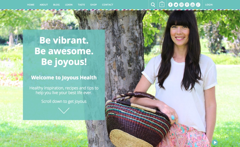 Joyous Health home page